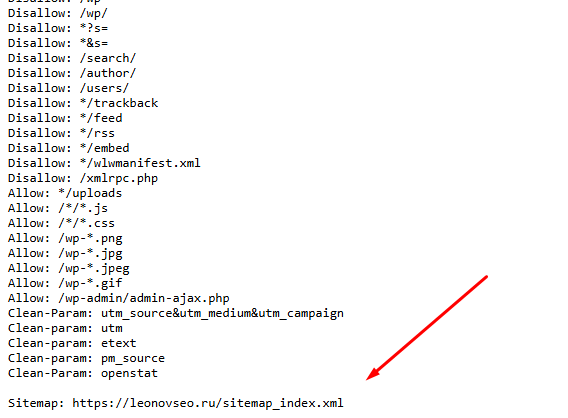 Screenshot sitemap