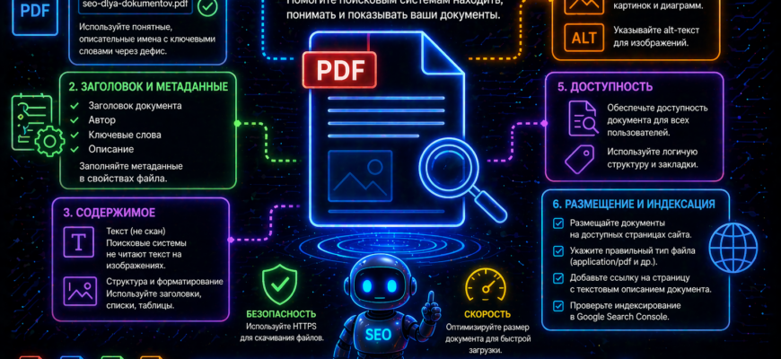 SEO dlya dokumentov PDF i dr— illyustratsiya dlya knigi po SEO prodvizheniyu Leonova Denisa